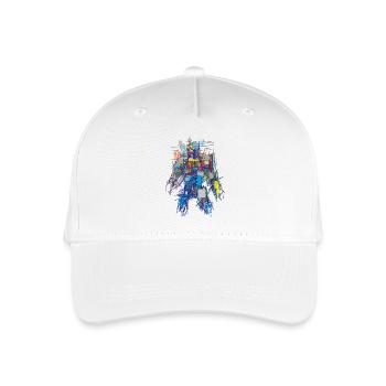 Abstract - Organic Kids’ Baseball Cap - white - Front