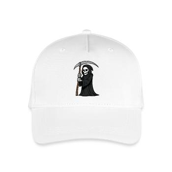 Grim Reaper Comic - Organic Kids’ Baseball Cap - white - Front