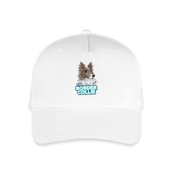 TEAM Border Collie Long Hair - Lilac - Organic Kids’ Baseball Cap - white - Front