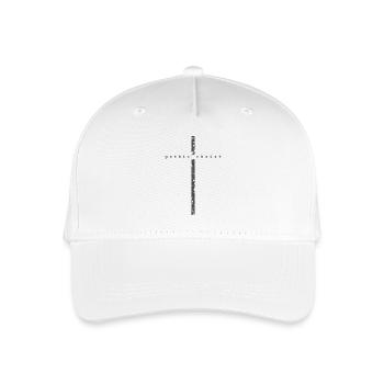 Gothic Cross - Organic Kids’ Baseball Cap - white - Front