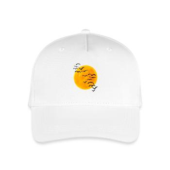 Sunset flock of birds - Organic Kids’ Baseball Cap - white - Front