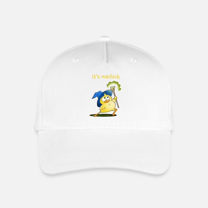 Magic Chick Spell Design - Organic Kids’ Baseball Cap - white