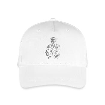 Roman Caesar Zitat verspieltes Design - Kinder Bio Basecap - Weiß - Vorne