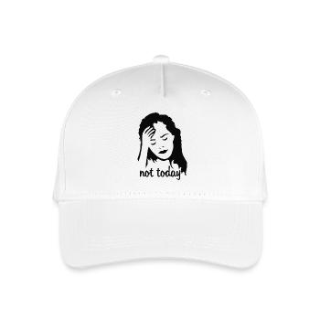  Portrait Frau mit Kopfschmerzen  - Kinder Bio Basecap - Weiß - Vorne