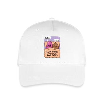 Sweet Potato and Kind of Rude Potato Duo - Organic Kids’ Baseball Cap - white - Front