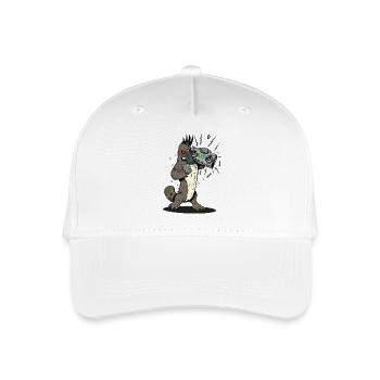 Platypus with Boombox - Organic Kids’ Baseball Cap - white - Front