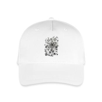 Spiralblumen Zauber - Kinder Bio Basecap - Weiß - Vorne