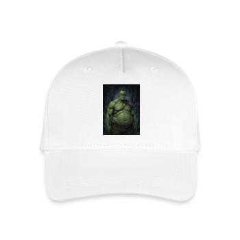 Orc vert dans la lumière de la grotte - Casquette de baseball bio Enfant - blanc - Devant