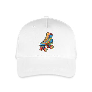 Roller skate - Organic Kids’ Baseball Cap - white - Front