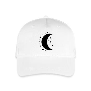 Mond und Sterne - Kinder Bio Basecap - Weiß - Vorne