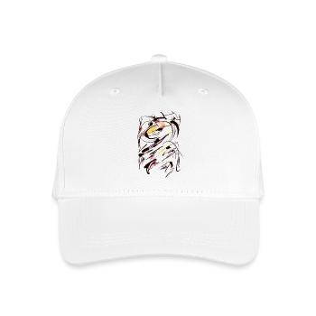 Abstract - Organic Kids’ Baseball Cap - white - Front