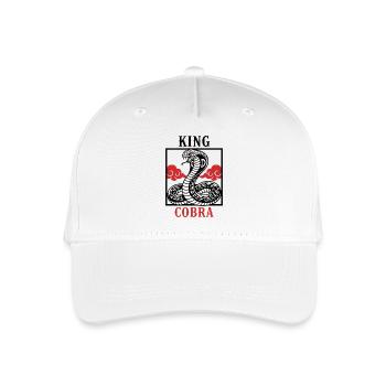 Royal King Cobra Emblem - Organic Kids’ Baseball Cap - white - Front