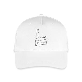 Hello, im stuck here, can you help me please  - Kinder Bio Basecap - Weiß - Vorne