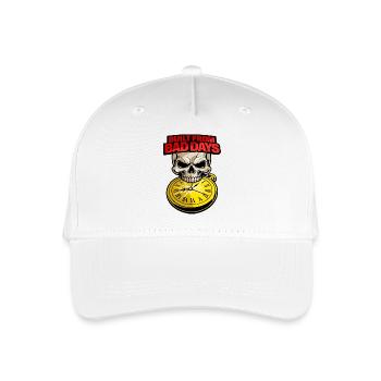 Construit à partir de mauvais jours Totenkopf Motivation du crâne - Casquette de baseball bio Enfant - blanc - Devant