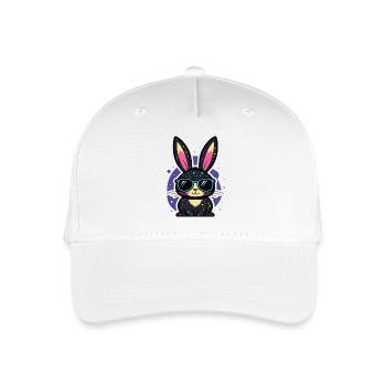 Lapin néon chic avec lunettes - Casquette de baseball bio Enfant - blanc - Devant