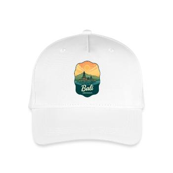 Bali Temple Vintage Sunset Reiseabzeichen - Kinder Bio Basecap - Weiß - Vorne