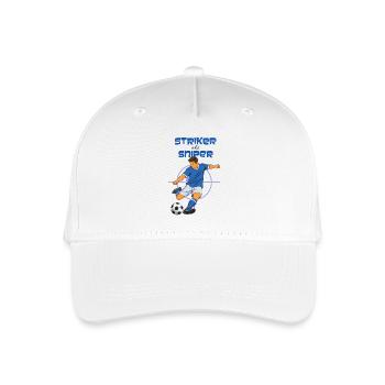 Thème de football Striker Sniper (Striker) - Casquette de baseball bio Enfant - blanc - Devant