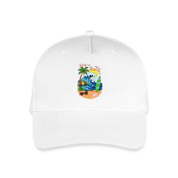 Sea Mood – ambiance rétro de plage estivale - Casquette de baseball bio Enfant - blanc - Devant