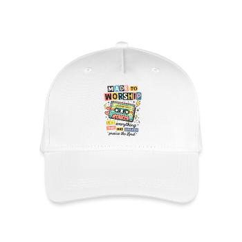 Made to Worship Retro Cassette - Casquette de baseball bio Enfant - blanc - Devant