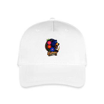 Wilderness Embrace with Flowers - Organic Kids’ Baseball Cap - white - Front