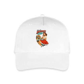 50s Diner Pin-Up: Where the Jukebox Knows My Name - Kinder Bio Basecap - Weiß - Vorne