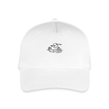 Mermaid in Enchanted Land - Organic Kids’ Baseball Cap - white - Front