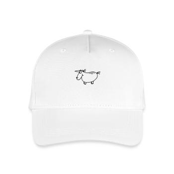 thick unicorn sketch - Organic Kids’ Baseball Cap - white - Front