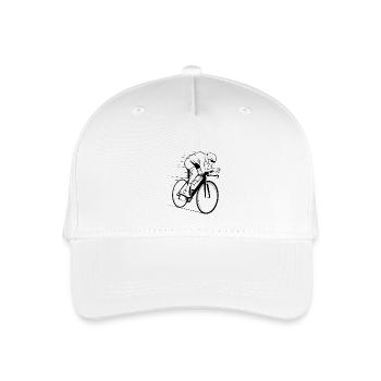 Radfahrer - Kinder Bio Basecap - Weiß - Vorne