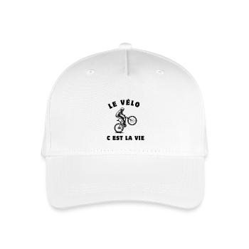 Radfahren ist Leben,Radfahren,Radfahrer,Radfahren - Kinder Bio Basecap - Weiß - Vorne