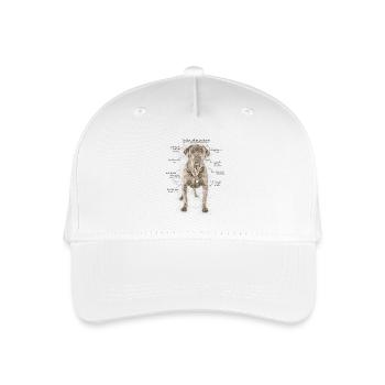 Anatomie du Cane Corso - Casquette de baseball bio Enfant - blanc - Devant