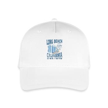 Long beach surfing goods 3 - Organic Kids’ Baseball Cap - white - Front