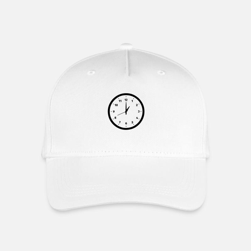 Uhr - Kinder Bio Basecap - Weiß