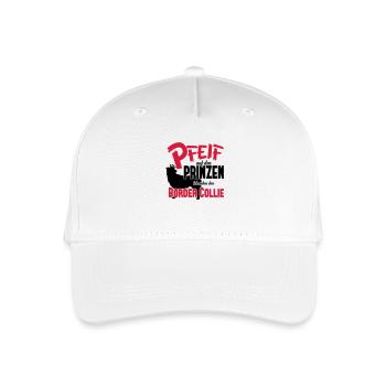 Hundeshirt: Ich nehm den Border Collie - Kinder Bio Basecap - Weiß - Vorne