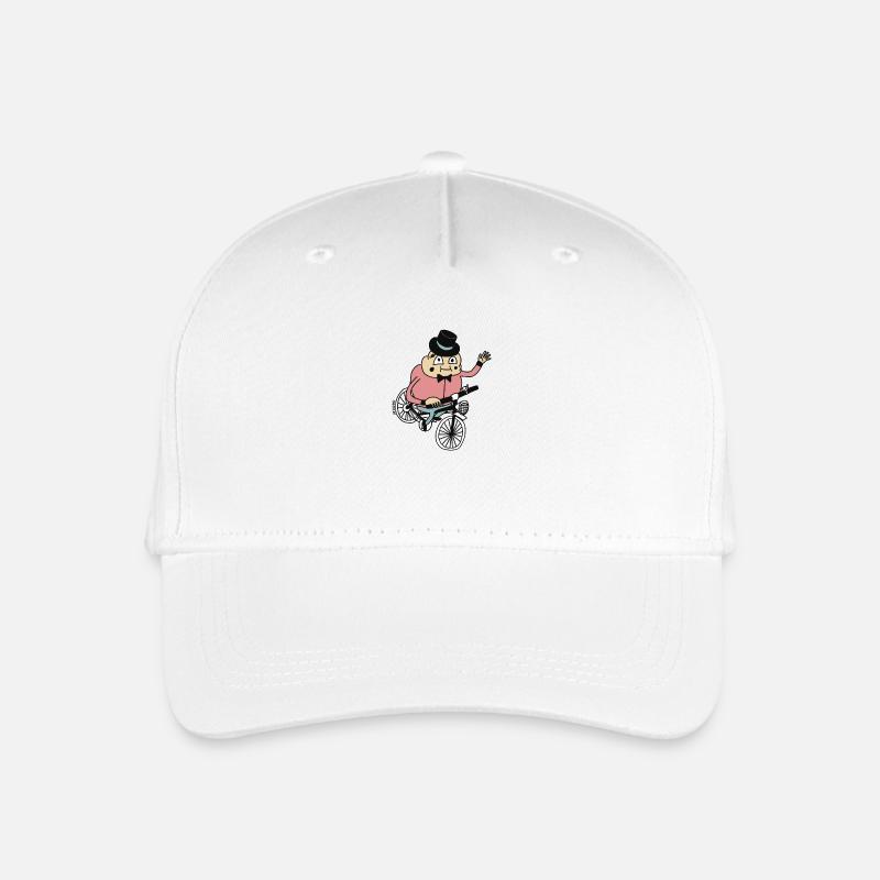 Biker by cheslo - Organic Kids’ Baseball Cap - white