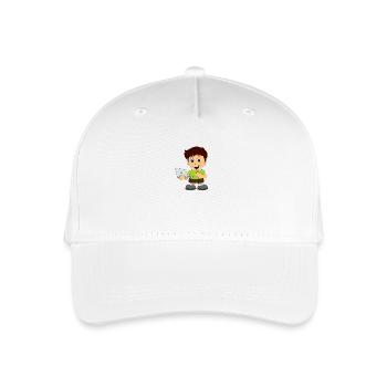Computer Nerd Internet - Kinder Bio Basecap - Weiß - Vorne