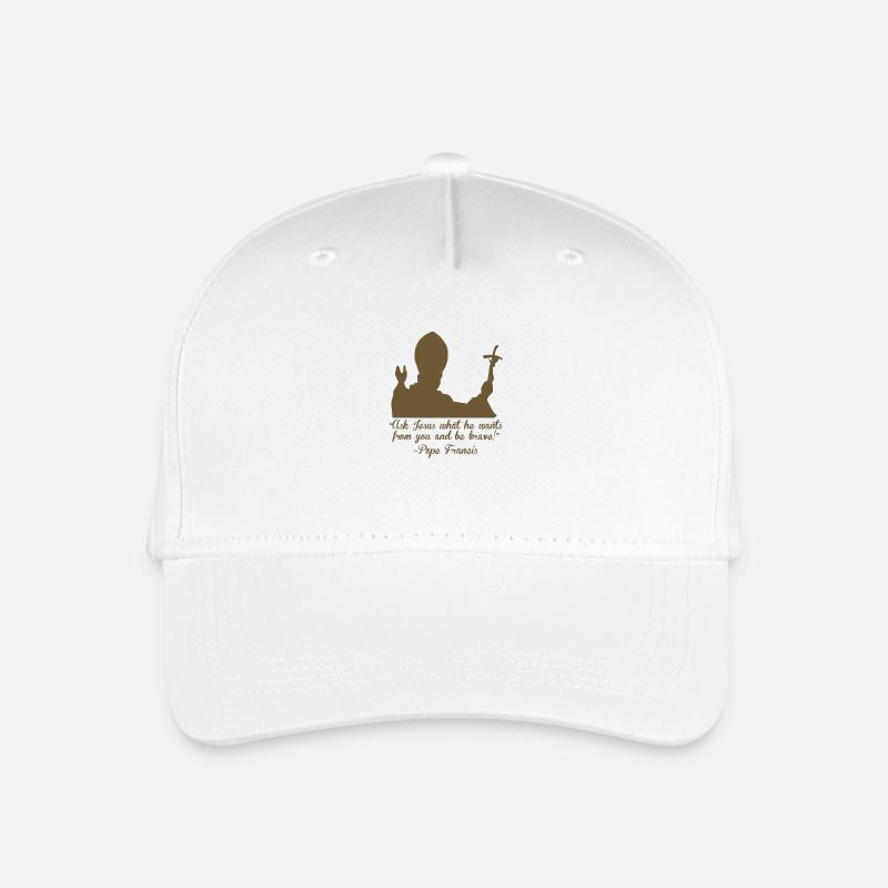 Papst Glaube und Religion - Kinder Bio Basecap - Weiß