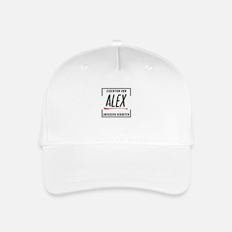 Eigentum von Alex - Kinder Bio Basecap - Weiß