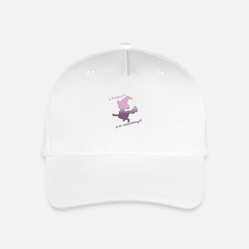 Hexe in Ausbildung Baby Langarmshirt - Kinder Bio Basecap - Weiß