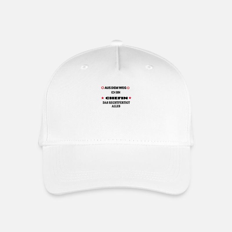 Chefin - Kinder Bio Basecap - Weiß