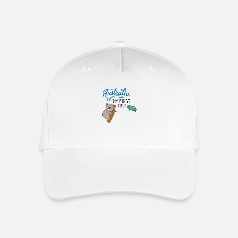 Australien - Kinder Bio Basecap - Weiß