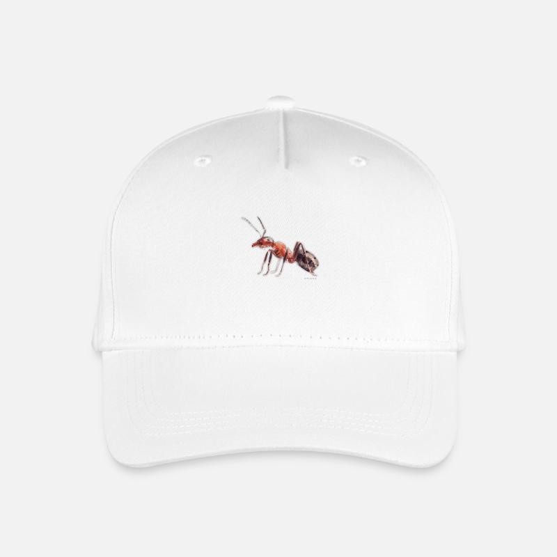 Ameise - Kinder Bio Basecap - Weiß