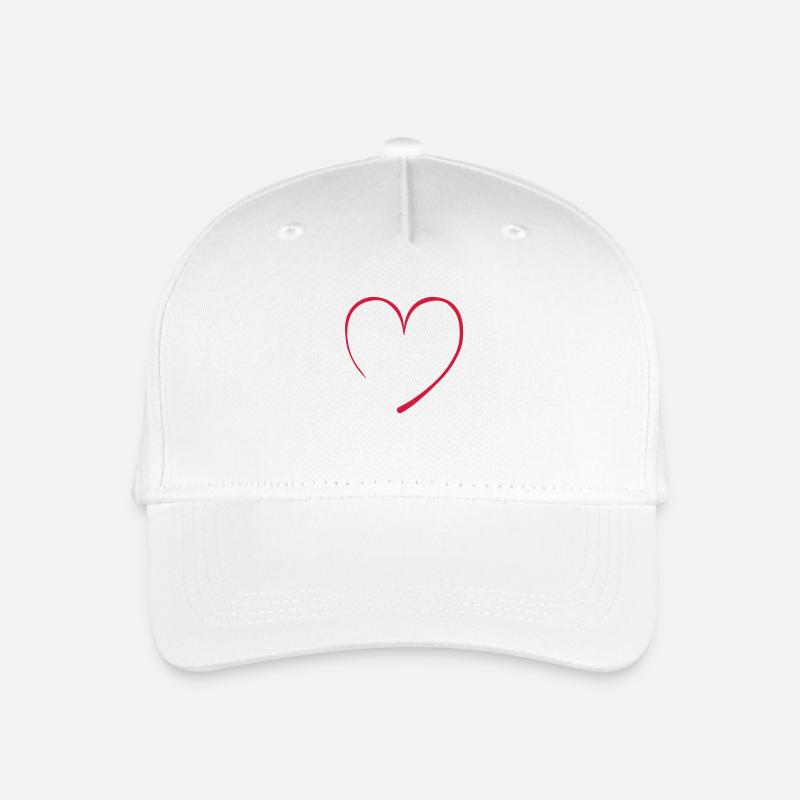 contour_coeur - Kinder Bio Basecap - Weiß
