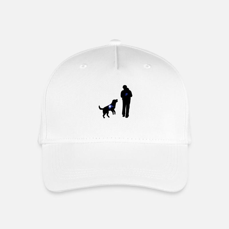 Hund wartet auf Bestätigung - Kinder Bio Basecap - Weiß