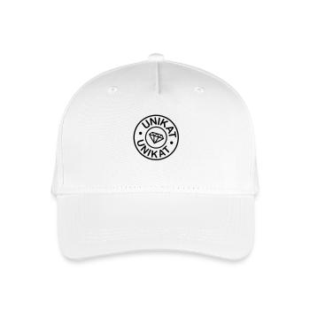 Unique with Diamond - Organic Kids’ Baseball Cap - white - Front