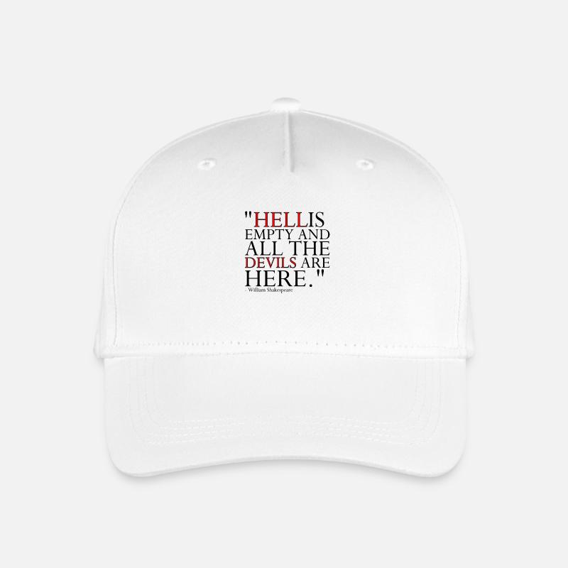 HELL IS EMPTY AND ALL THE DEVILS ARE HERE - Kinder Bio Basecap - Weiß