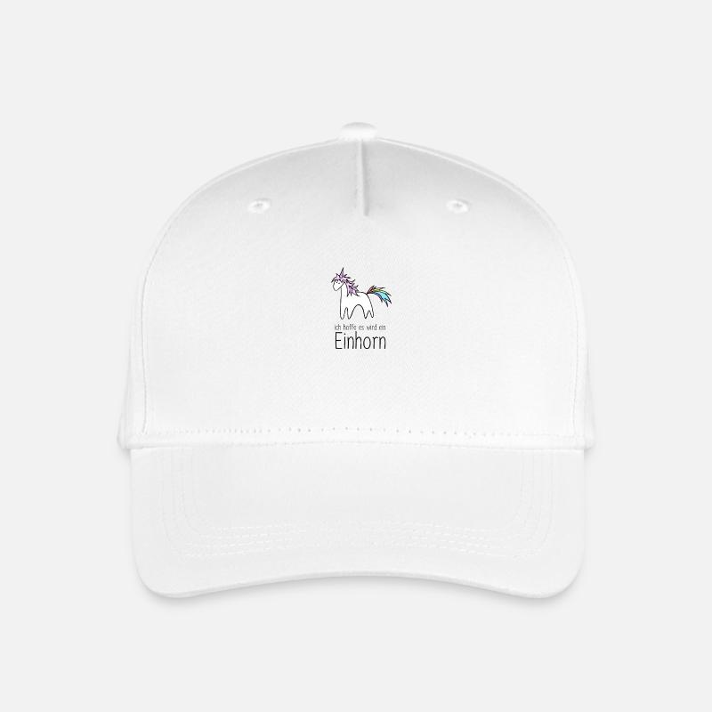 Einhorn Schwangerschaft - Kinder Bio Basecap - Weiß
