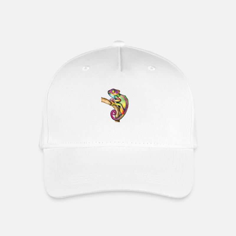Chamäleon - Kinder Bio Basecap - Weiß