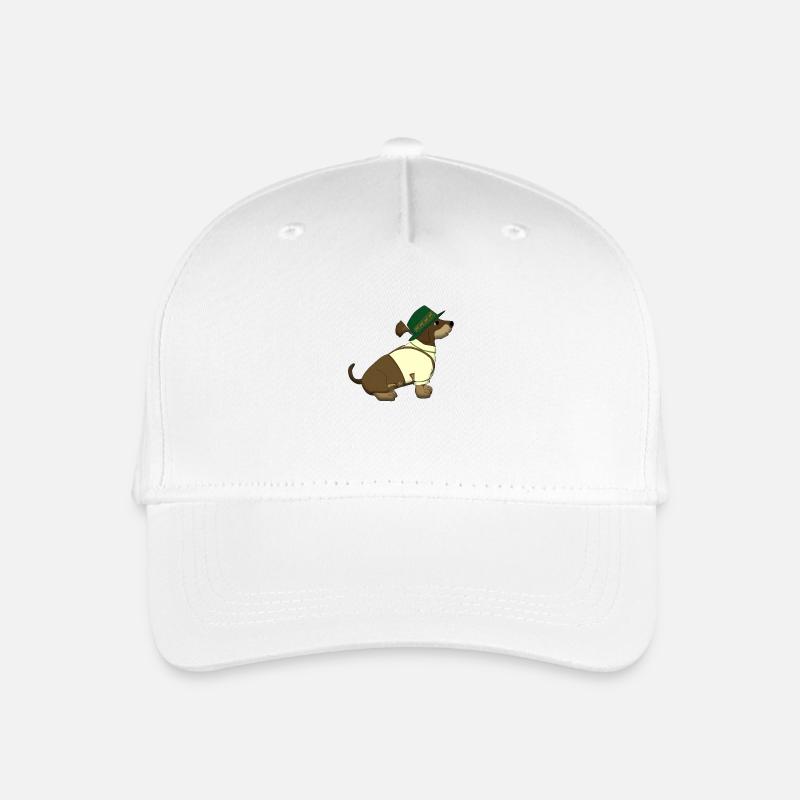 bayerischer Dackelbua - Kinder Bio Basecap - Weiß