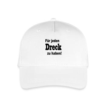 für jeden dreck zu haben - Kinder Bio Basecap - Weiß - Vorne