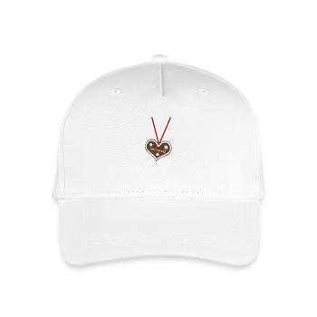 HERZMADL - Kinder Bio Basecap - Weiß - Vorne